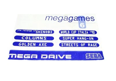MEGA GAMES 6 SEGA MEGA DRIVE MANUAL PAL SUIT COLLECTOR GENESIS +FP - Image 1 of 4