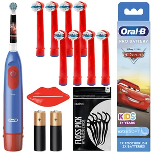 NEU Oral B Stages Power Zahnbürste Kinder Cars 9 Aufsätze Timer Batterien - Bild 1 von 5