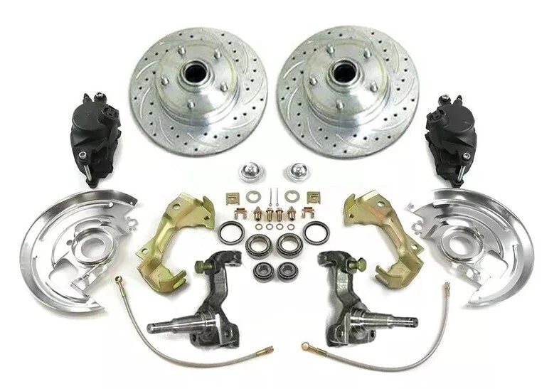 Kit de frenos de disco delanteros Buick Skylark 1964 a 1967 conversión stock husillo GM Foto 1 de 1