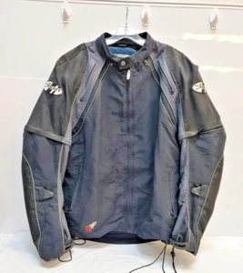 Joe Rocket Men's Black Nylon Polyester Blend Padded Vented Motorcycle Jacket XL - Picture 1 of 6