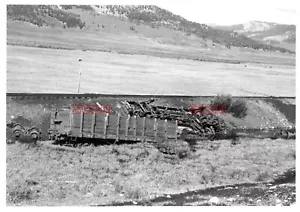 25BB188 RP NAUFRAGIO DENVER RIO GRANDE FERROCARRIL GÓNDOLA 1/2 SUR CRESTED BUTTE 1955 - Imagen 1 de 1