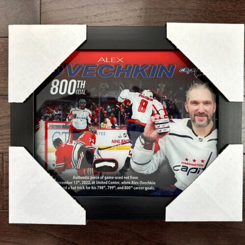 Washington Capitals Alex Ovechkin 800th Goal Game Used Net Memorabilia Hat Trick Cover
