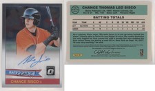 2018 Donruss Optic Rated Retro 1984 Signatures Chance Sisco Rookie Auto RC