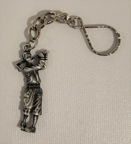 Vintage Golf; decorative pewter golfer for golf bag or key chain Cover