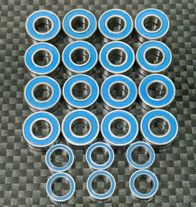 KUGELLAGERSATZ "DELUXE" FÜR TAMIYA DF-01 MODELLE - 22 GUMMIGEDICHTETE LAGER - Bild 1 von 1