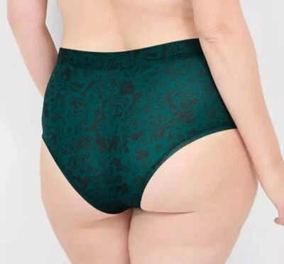 Lane Bryant Deep Teal Lace Comfort Bliss Cheeky Brief Panty Plus Size 22/24, 3X - Image 1 of 4