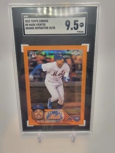 2023 Topps Chrome Mark Vientos True Orange 15/25 Rookie New York Mets