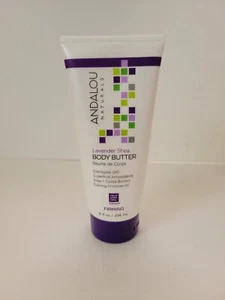 Mantequilla corporal reafirmante de karité de lavanda Andalou Naturals, 8 onzas fl - Imagen 1 de 3
