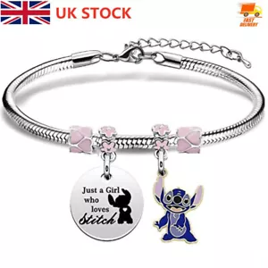 Stitch Charm Bracelet Gift for Daughter Niece Sister Girls Women Christmas Gifts - Picture 1 of 18