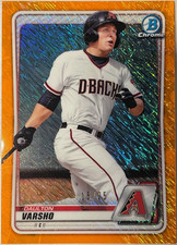 2020 BOWMAN CHROME PROSPECTS ORANGE SHIMMER REFRACTORS #BCP181 DAULTON VARSHO/25