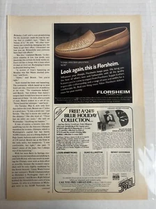 1984 Florsheim Leather Loafers Vintage Print Ad Brown Mens Shoes Wall Art - Picture 1 of 1