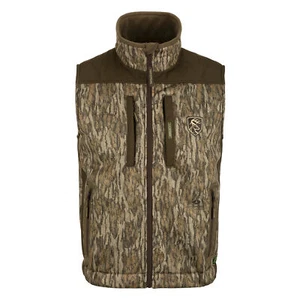 DRAKE Men's Standstill Windproof Lined Hunting Vest, Mossy Oak Bottomland, Sizes - Picture 1 of 7
