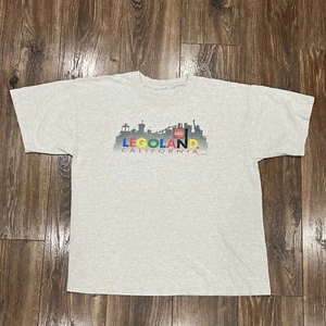 Vintage Y2K 1999 LegoLand California T Shirt Lego Promo XL (?) 90s Heather Grey - Picture 1 of 11
