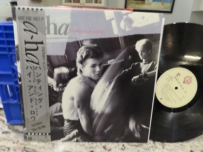 A-HA -  HUNTING HIGH AND LOW JAPAN IMPORT LP W/OBI NM- VINYL - SUPER NICE LOW$$ - Image 1 of 4