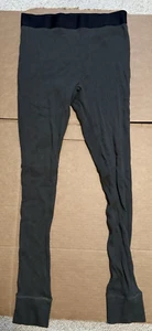 FOG Fear Of God Essentials Thermal Waffle Knit Leggings Medium Green Olive - Picture 1 of 4