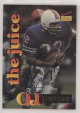 1995 Signature Rookies The Juice (OJ Simpson) /2500 OJ Simpson #J-3 Auto HOF