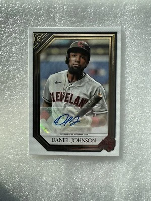 DANIEL JOHNSON 2021 Topps Gallery Rookie Auto. #RA-DJ Cleveland Indians(Ex/Mint) - Image 1 of 2
