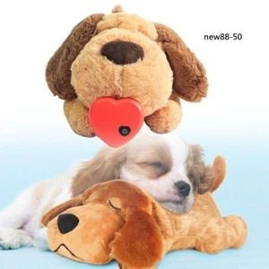 Puppy Heartbeat Plush Doll Toy Pet Sleep Snuggle Anxiety Relief Calming Training - Picture 1 of 9