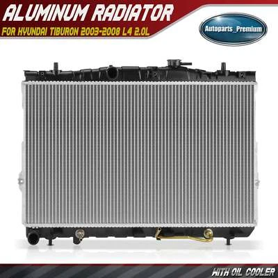 1 радиатор с масляным радиатором трансмиссии для Hyundai Tiburon 2003-2008 L4 2,0 л - Изображение 1 из 4