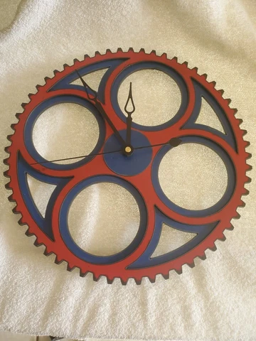 Carl Zachmann original handmade 2013 metal spoke art clock autographed unique Cover