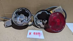 1965-70 ORIGINAL CHEVY TRUCK TAIL LIGHT HOUSING WITH BRACKETS AND ONE LENS - Picture 1 of 16