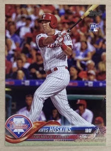 RHYS HOSKINS RC - 2018 Topps Series 1 #259 - PHILADELPHIA PHILLIES - Picture 1 of 2