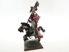 Warhammer Bretonnian Knight Standard Bearer converted plastic miniature