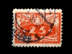 Poland stamp 1920 Official Red 25f
