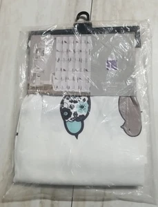 NEW - Lush Decor  ROWLEY BIRDS Shower Curtain Blue/Gray - 72 x 72" - Picture 1 of 11