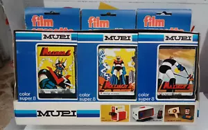 MAZINGA Z LOTTO DI 6 FILM CASSETTE COLOR SUPER 8 MUPI - Imagen 1 de 2