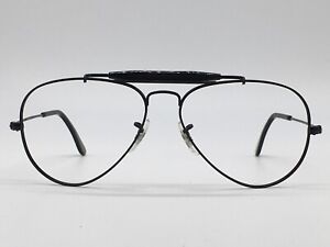 Ray ban Eyeglasses Frames Vintage Bausch Lomb USA Outdoorsman Aviator Black