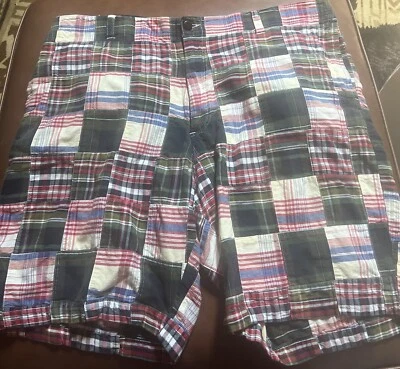 Tailor Vintage Men's madress patchwork shorts, size 42 - Image 1 of 4