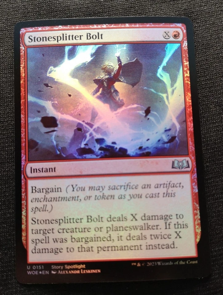 Stonesplitter Bolt - Foil - WOE - NM Unplayed - EN - 0151 - Image 1 of 1
