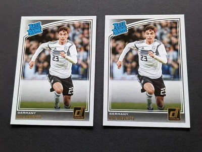 2x 2018-19 Panini Donruss Rated Rookie Kai Havertz RC Chelsea Germany - Image 1 of 2