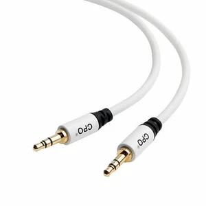 Cable de audio estéreo 5M - CPO 3,5 mm macho a macho - blanco #33A14 - Imagen 1 de 2
