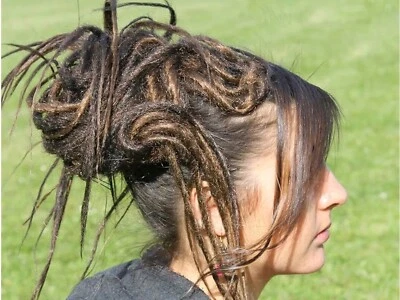 Rastas sintéticas hechas a mano, Dread Falls, extensiones de imitación Loc, cabello de festival Foto 1 de 4
