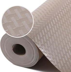 2 Rolls 17.5'' x 236'' Beige Shelf Liners EVA Non Adhesive Waterproof Oil-Proof - Picture 1 of 7