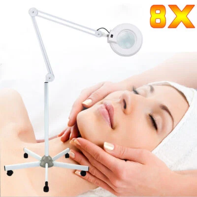 5D Lupenlampe Lupe Arbeitsleuchte Kosmetik Lupenlampe Licht Mit Stativ 8X 24W - Bild 1 von 4