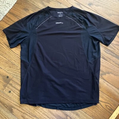 Camisa deportiva artesanal para hombre L1 ventilación manga corta negra XXL 2XL Foto 1 de 4