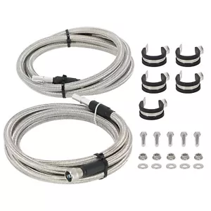 Braided Fuel Line Kit for Silverado Sierra 1500 2500 3500 2004-2010 15946178 New - Picture 1 of 11