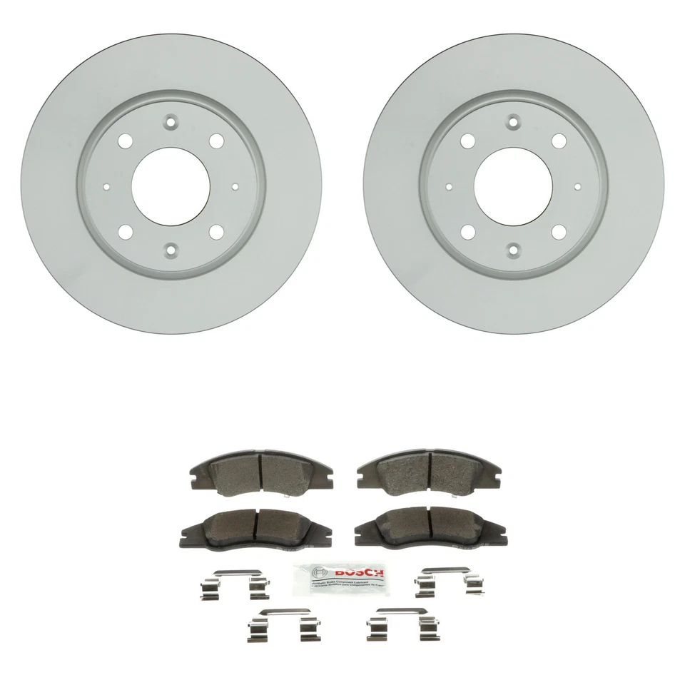 Bosch Front Rotors Blue Ceramic Disc Brake Pad Kit For Kia Spectra Spectra5 - Image 1 of 1