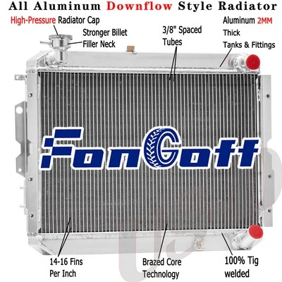 3 Row Radiator Fit 2009-10 Dodge Ram 1500 2500 2011-18 Ram 1500 2500 3500 2.7L - Image 1 of 4