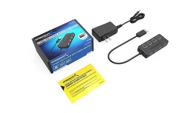 New Sabrent 4-Port USB Switched 3.0 Hub with AC Power Adapter HB-UMP3 - Image 1 of 2