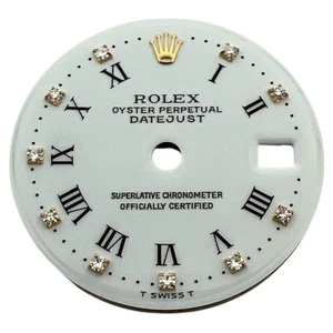 Genuine Rolex Oyster Datejust 26mm Roman Diamond Dial White & Gold 6917 - Picture 1 of 4