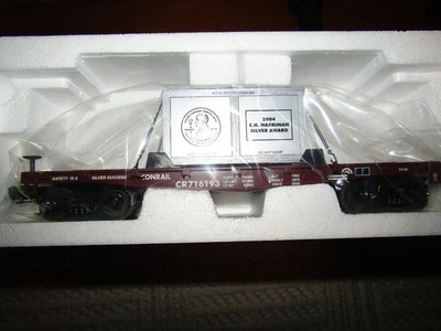 MTH 33-7613 CR Conrail 2004 premio de seguridad coche plano con caja de carga nuevo en caja Foto 1 de 2