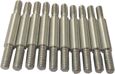 Conector de inserción de flecha de aluminio para arco compuesto de tiro con arco para ID 6,0 mm plateado  Foto 1 de 4