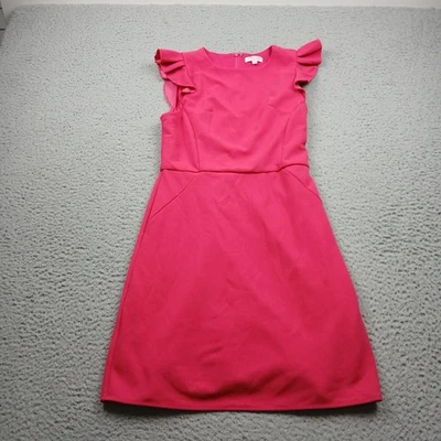 Vestido feminino rosa lírio pequeno rosa casual - Imagem 1 de 4