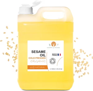 Olio Di Sesamo Biologico Da Semi Di Sesamo 100% Naturali - Olio Da Massaggio Ayu - Foto 1 di 17