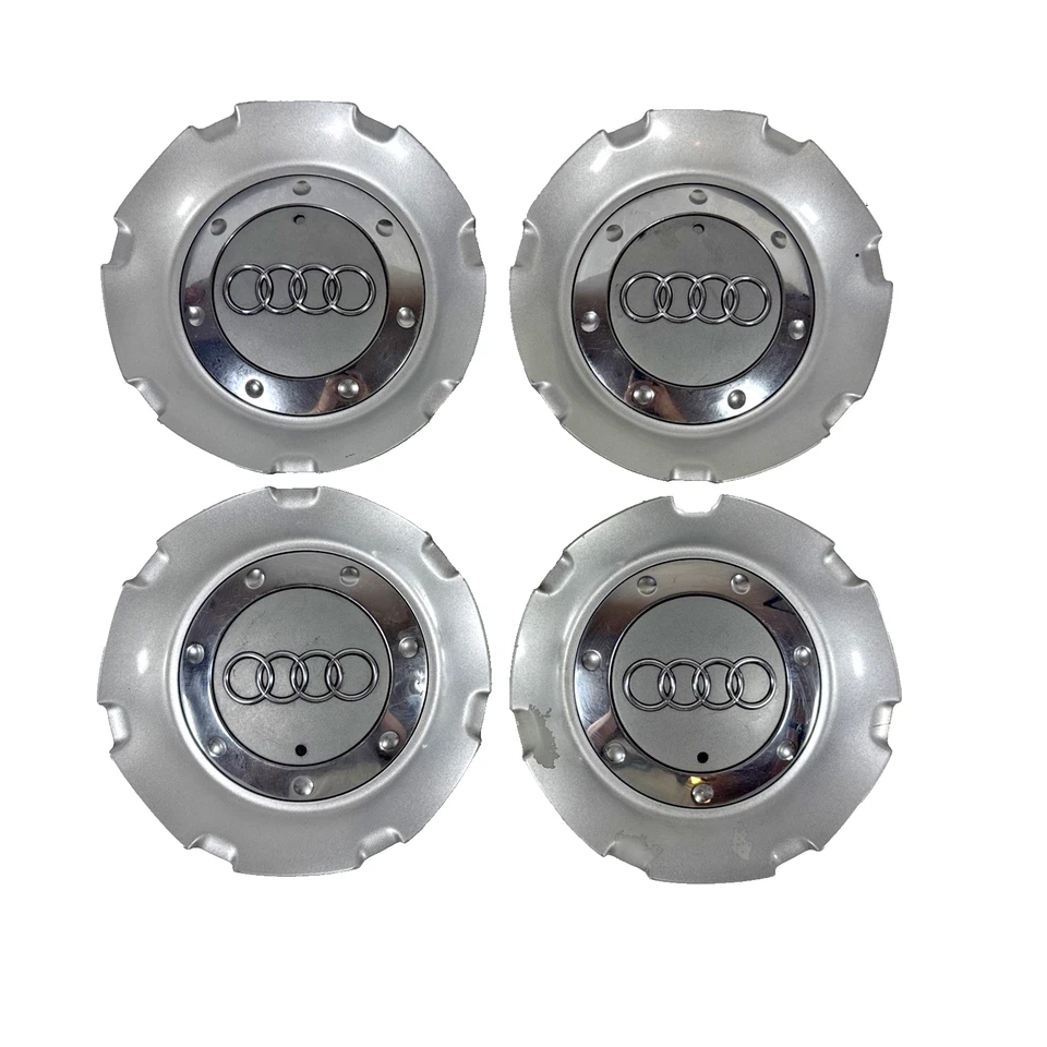 Центральные колпаки колес 07–11 Audi A4 A6 A8 RS4 S4 S6 S8 4 комплекта от оригинального производителя - Изображение 1 из 4
