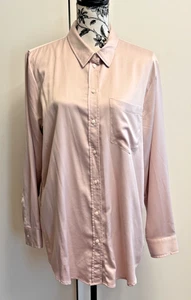 GAP boyfriend shirt satin size L women - Picture 1 of 6